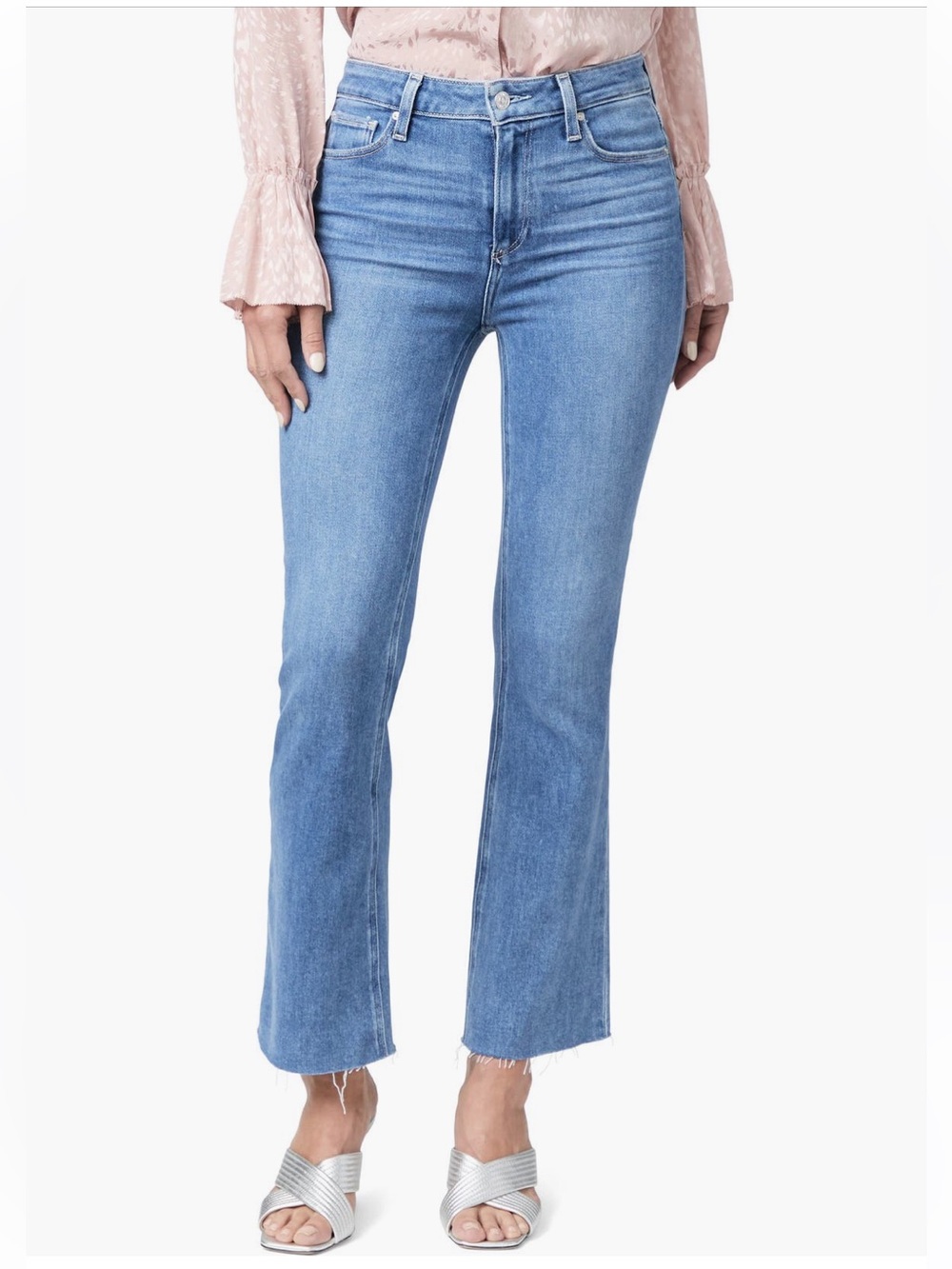 Paige Claudine High Waist Frayed Denim Size 31